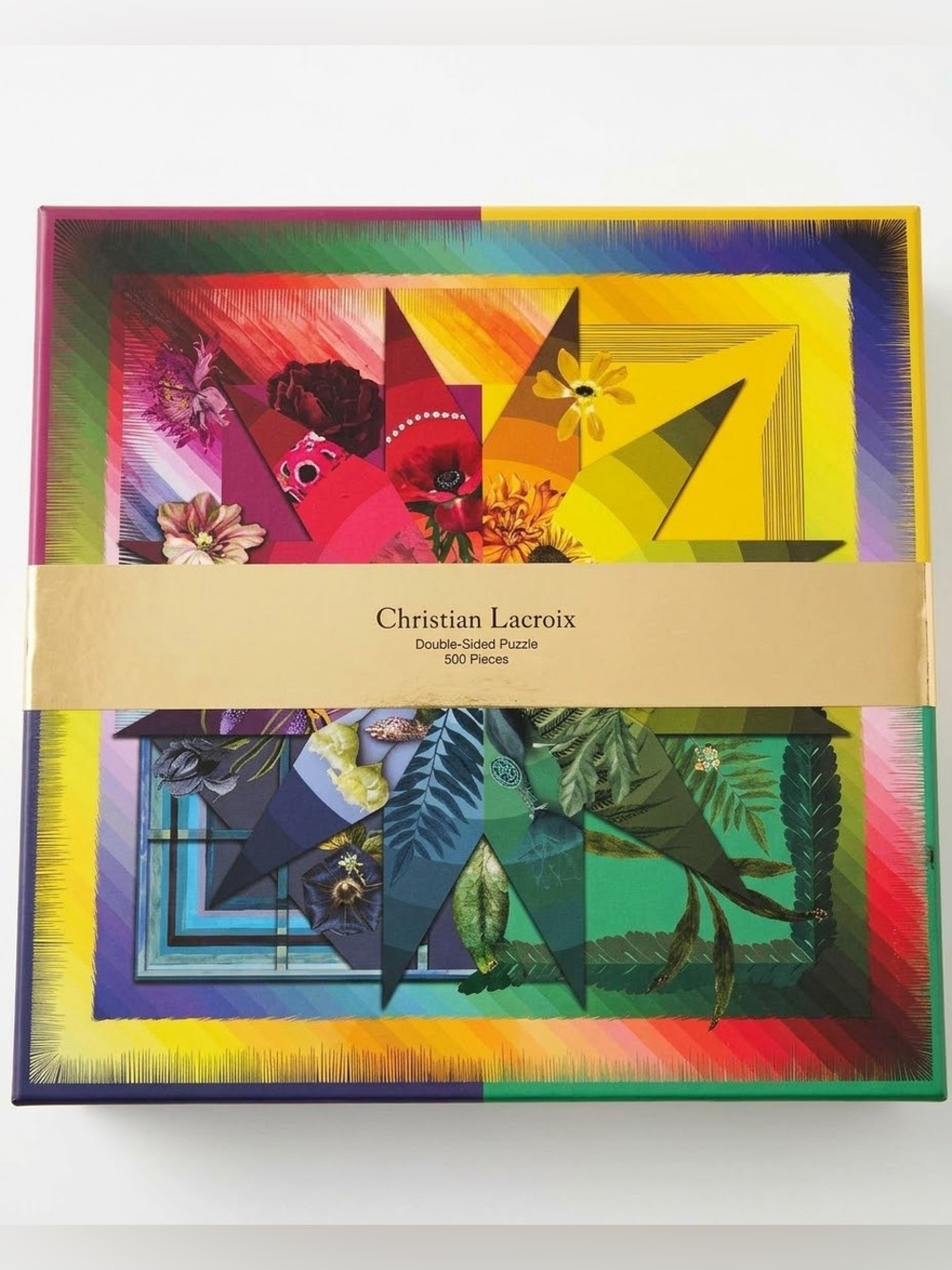 NWT Christian Lacroix Botanic Rainbow Double Sided 500pc Puzzle